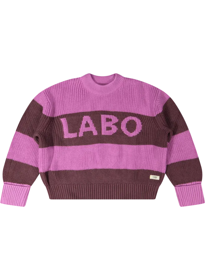 RhonePink stripe AOP