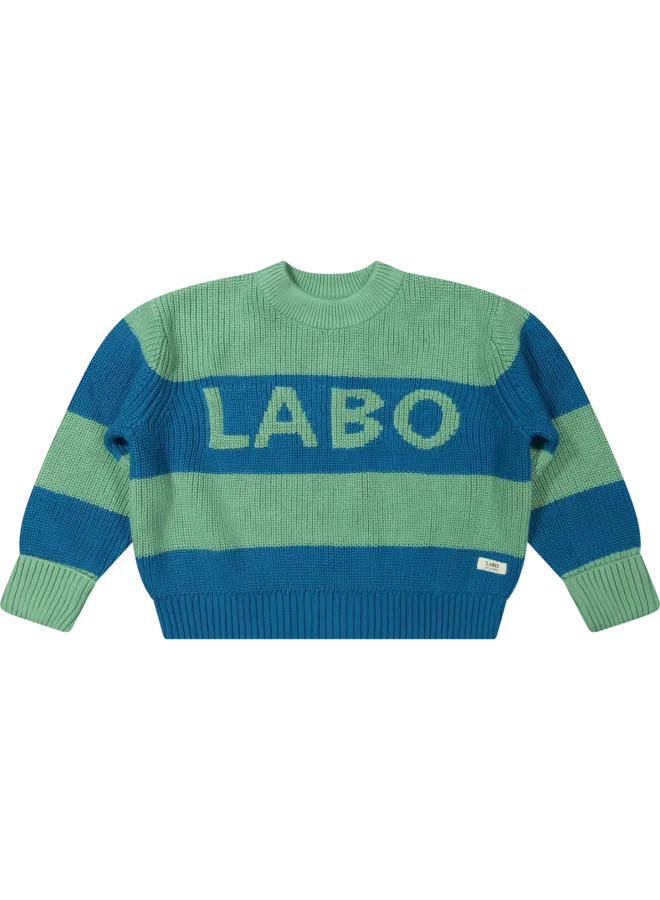 RhoneBlue stripe AOP
