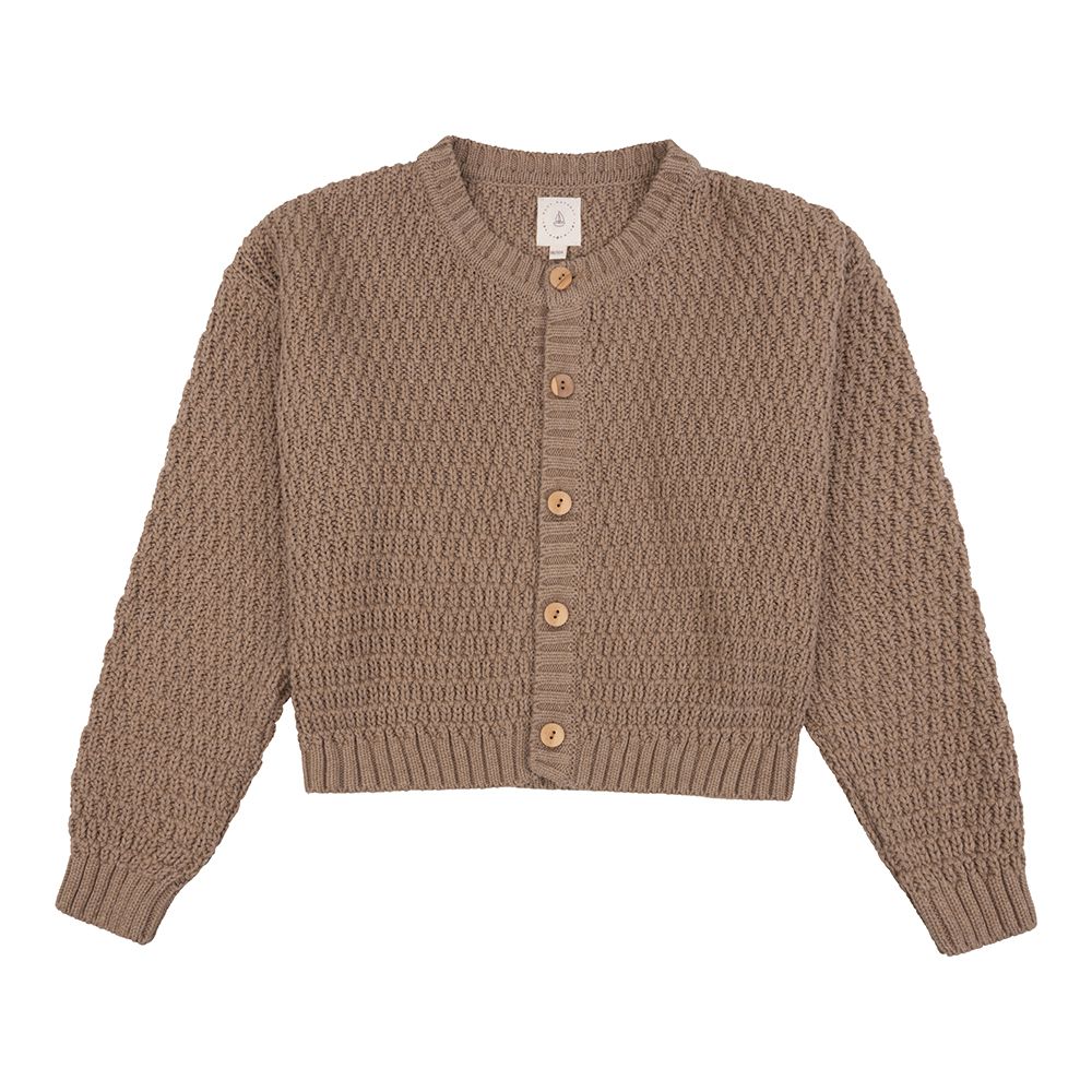 lux knit brown melange