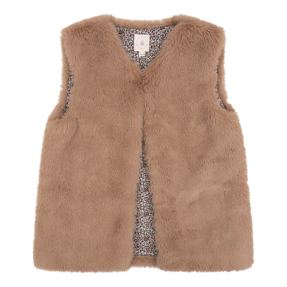 Mikki gillet fluffy brown