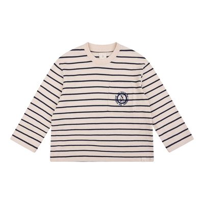 Yves longsleeve Navy stripe