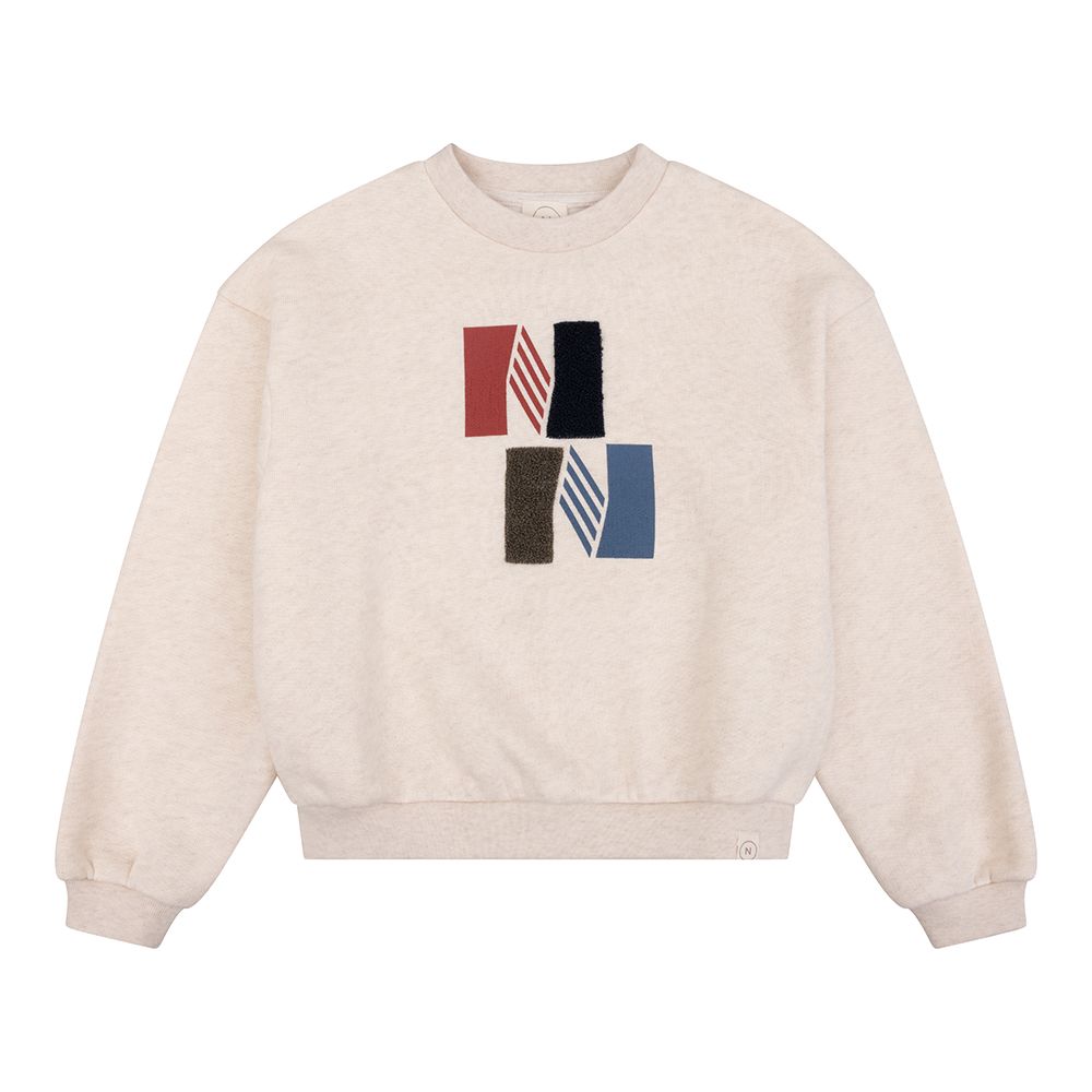 Oversized sweater NN beige melange