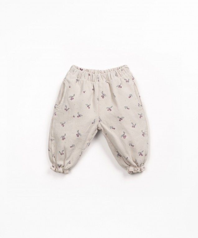 PRINTED TWILL TROUSERS TONES
