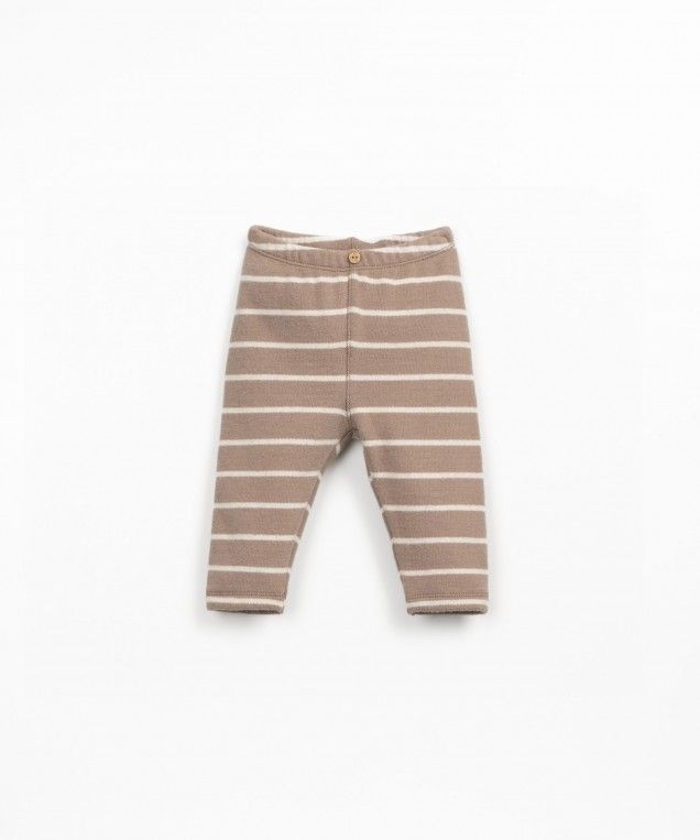 STRIPED JERSEY LEGGINGS PENCIL