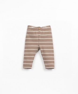 STRIPED JERSEY LEGGINGS PENCIL