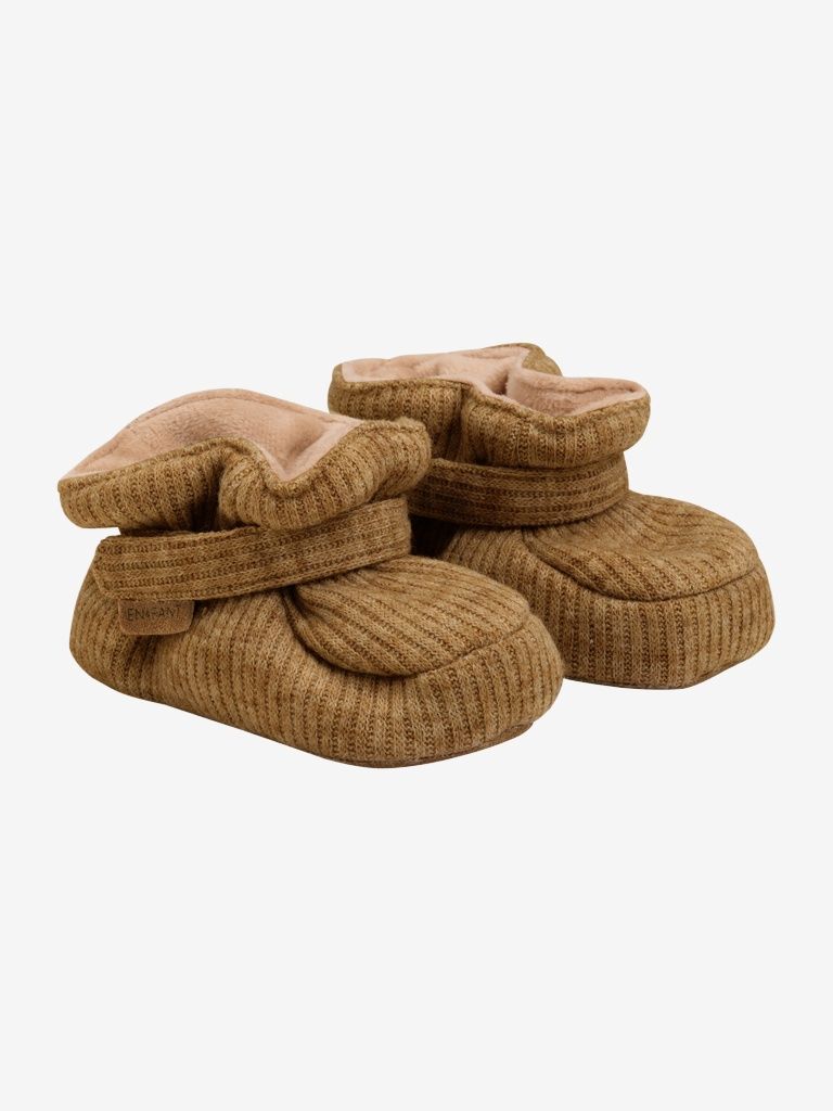 Baby Slippers Brown Lion