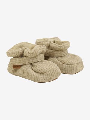 Baby slippers Sand Humus Melange