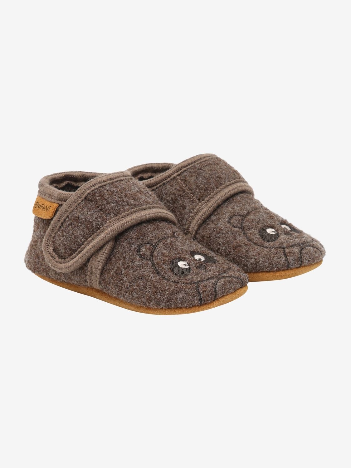 Wool Slippers Brown Chocolate 1111955