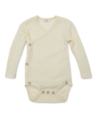 wrap-body long sleeve - Raw White