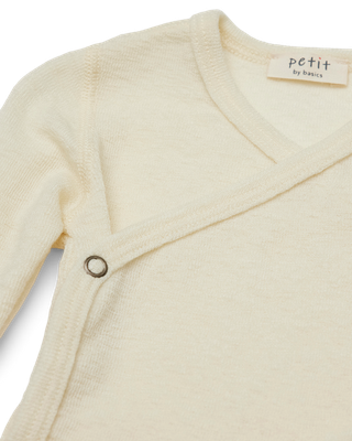 wrap-body long sleeve - Raw White