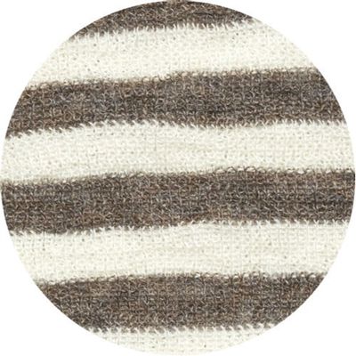 wrap-body long sleeve - Raw white/earth melange