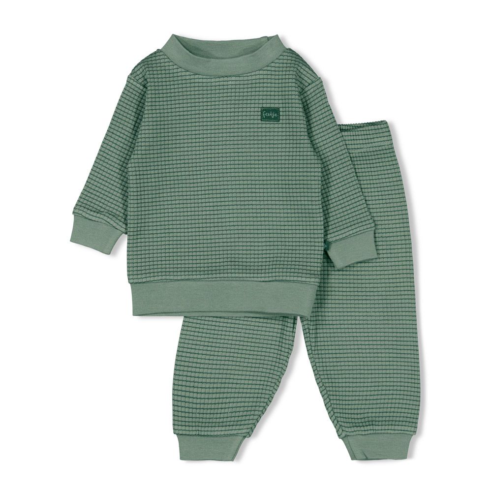 Feetje Wafelpyjama Sea Green