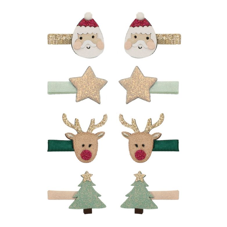SANTA &amp; RUDOLPH MINI CLIPS