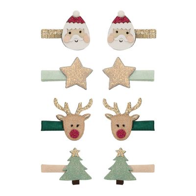 SANTA &amp; RUDOLPH MINI CLIPS
