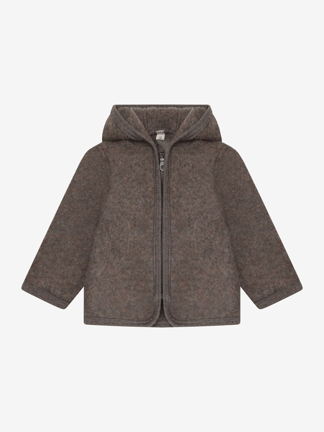 Jacket Wool Fleece Brown Melange