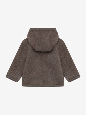 Jacket Wool Fleece Brown Melange