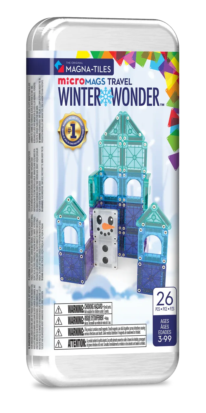 Magna-tiles winter wonder 26 pieces travel set