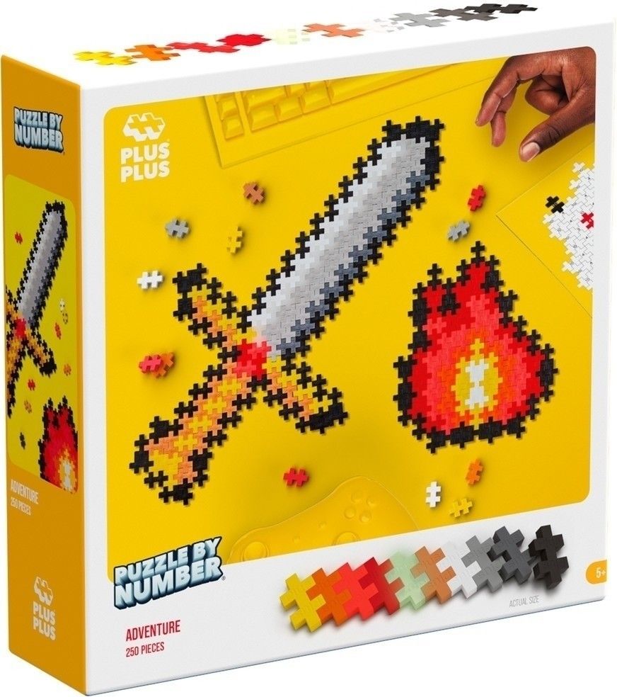 Puzzle by Number zwaard Plus-Plus: 250 stuks