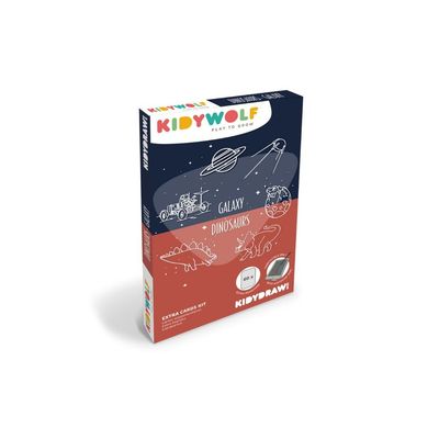 REFIL KIDYDRAW-MINI Tekeningen "dinosaurussen" en "sterrenstelsel"