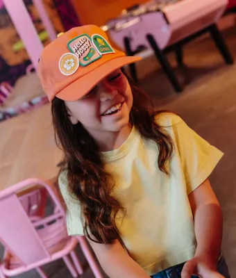 Hello Hossy - Cap Patchy Orange - Boy / Girl - Unisex - Jongen - Meisje