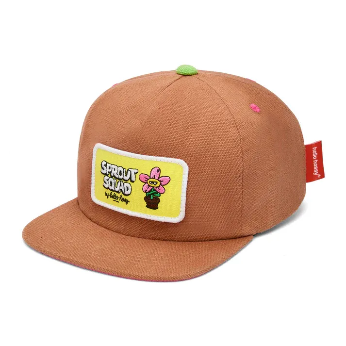 Hello Hossy - Cap Sprout Brown - Boy / Girl  - petten - Jongens - Meiden - meisjes -jongen - meisje - Baby  - Unisex