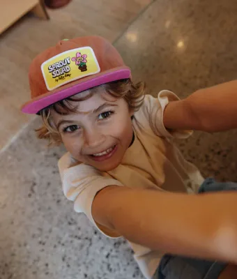 Hello Hossy - Cap Sprout Brown - Boy / Girl  - petten - Jongens - Meiden - meisjes -jongen - meisje - Baby  - Unisex