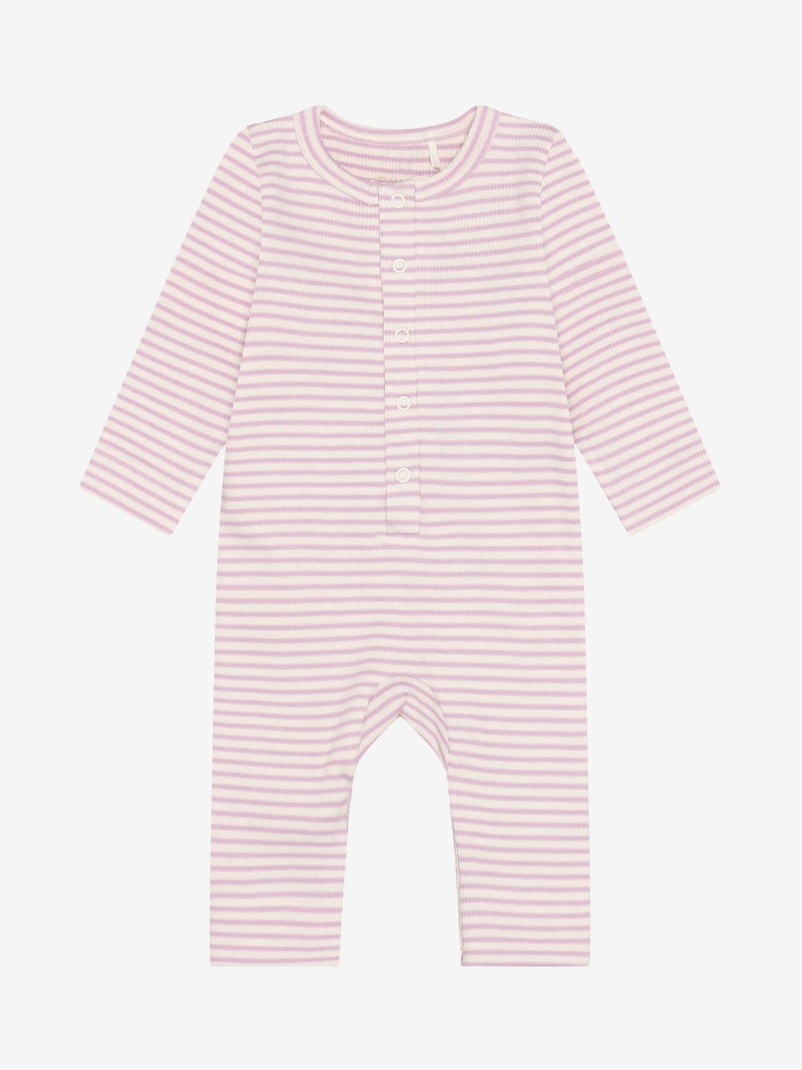 Fixoni - Romper LS Rib - Pink - Baby