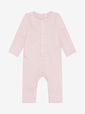Fixoni - Romper LS Rib - Pink - Baby