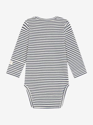 Fixoni - Romper - Body LS Rib -  Dark Navy - Baby