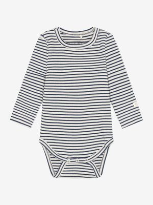 Fixoni - Romper - Body LS Rib -  Dark Navy - Baby