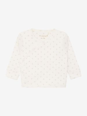Fixoni - Wrap T-shirt LS - Rib  White- Baby