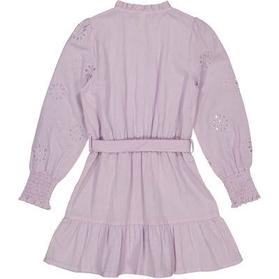 Levv - Baukje Jurk Lilac - Girl - meiden jurk paars met lange mouwen 