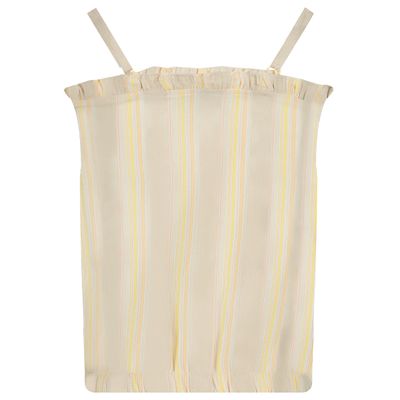 LEVV- BODEE Shirt - Top - AOP Yellow Stripe - Girl - Meisjes- meiden 