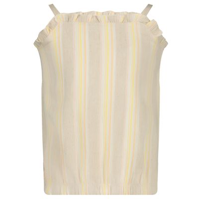 LEVV- BODEE Shirt - Top - AOP Yellow Stripe - Girl - Meisjes- meiden 