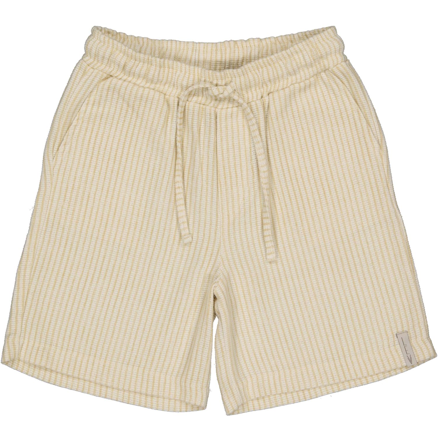 LEVV- BRUUN Pants - short - korte broek - AOP Off White Stripe - Boy - Jongen 