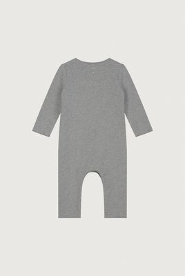 Gray Label - Baby Suit with Snaps GOTS Gray Melange babypak kroelkipje pakje boxpakje - Baby- Jongen - Boy - Meisje - Girl
