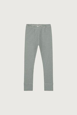 Gray Label - Leggings GOTS Blue Gray - Cream baby kind peuter kleuter broek broekje meisje jongen