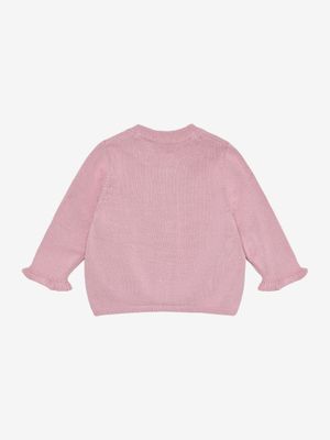 Fixoni - Vest - Cardigan Knit - Bleached Mauve -baby