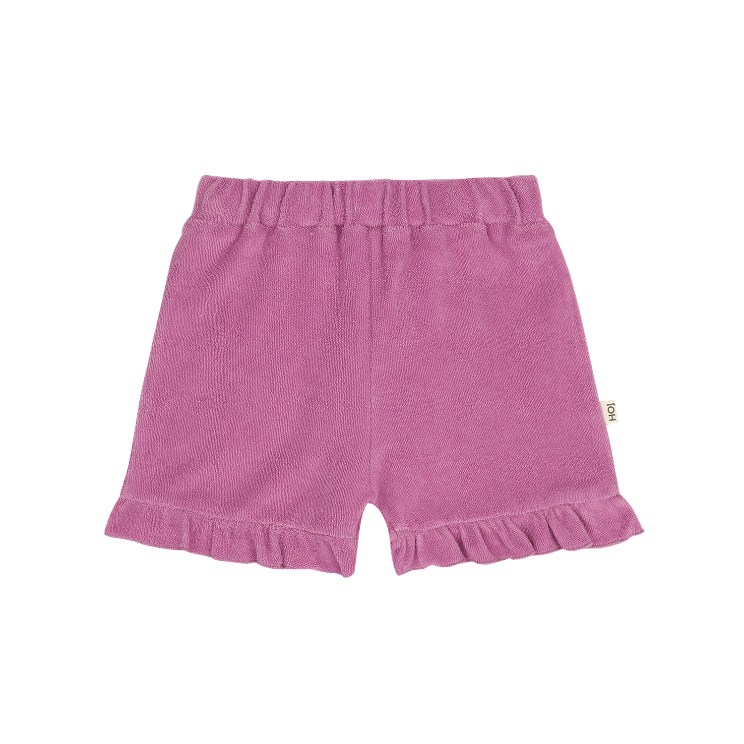 Ruffled Shorts: Violet (Terry Cotton)