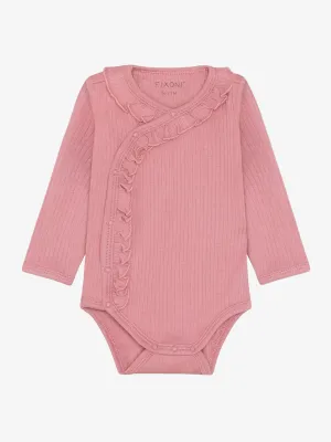 Fixoni -  Wrap Body LS Rib -  Rose -  Girl