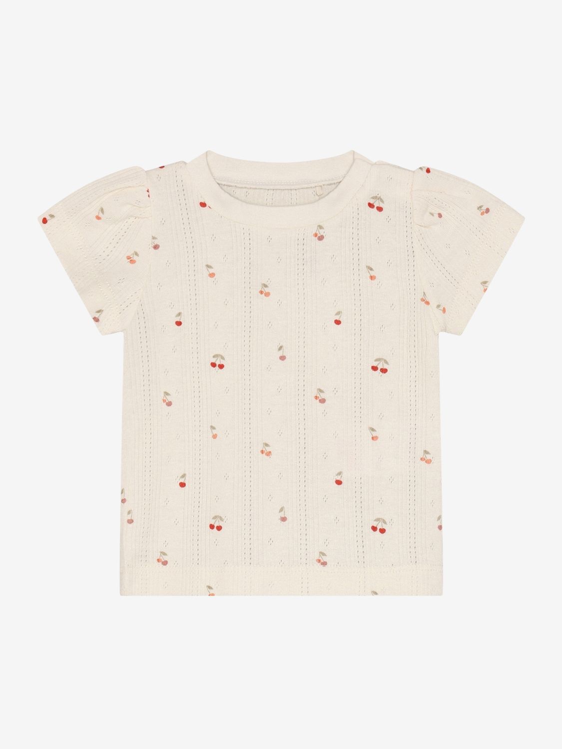 Fixoni -  T-Shirt SS Pointelle -  Sand -  Girl