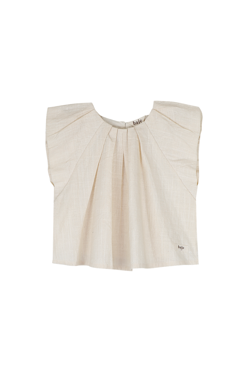 Baje- Moire - Blouse shortsleeve- Beige - Girls
