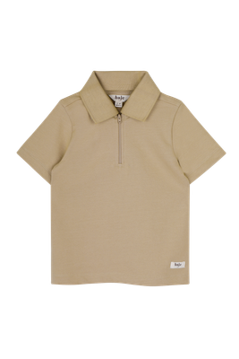 Baje- Hervas - Shortsleeve polo- Creme fawn - Boys