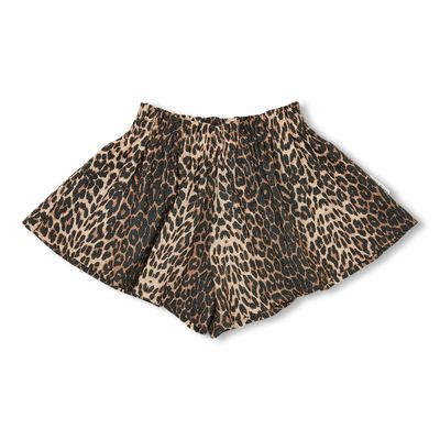 Petit Blush- Ruffle Short - Leopard AOP