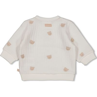 Feetje - Sweater AO embroidery - Honey Bear - Offwhite - Baby- Jongen - Boy - Meisje - Girl - unisex