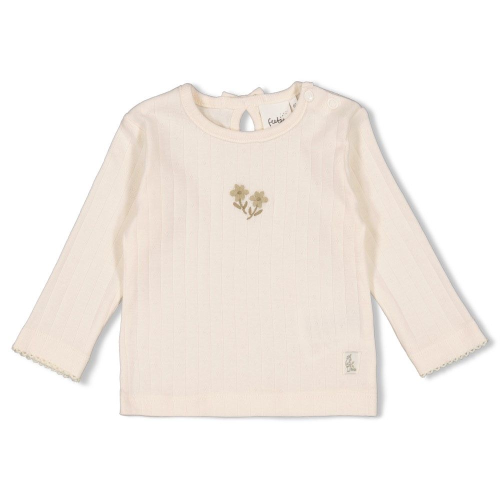 Feetje - Longsleeve pointelle rib - Let Your Dreams Blossom - Offwhite- Baby- Jongen - Boy - Meisje - Girl