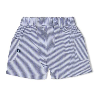 Feetje - Short streep chambray - Seaside Happiness -Chambray - baby - boy - jongen