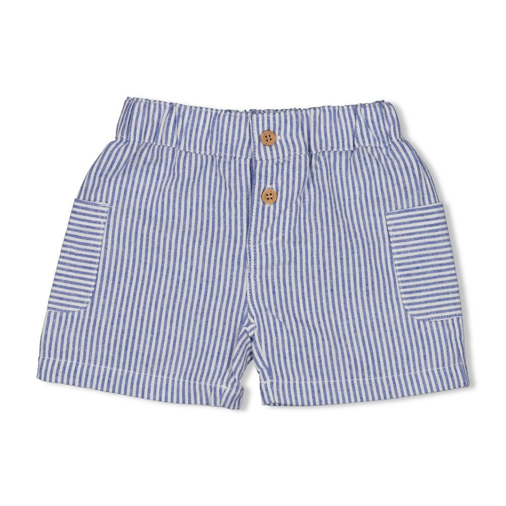 Feetje - Short streep chambray - Seaside Happiness -Chambray - baby - boy - jongen