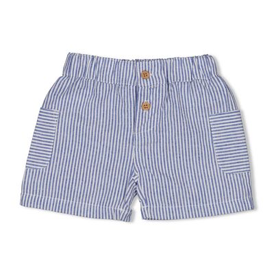 Feetje - Short streep chambray - Seaside Happiness -Chambray - baby - boy - jongen