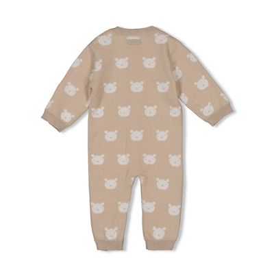 Feetje - Pak gebreid AO - The Knits - Zand melange - Baby- Jongen - Boy - Meisje - Girl 